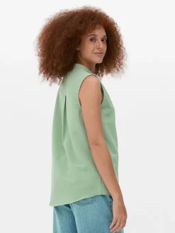 Sleeveless Tunic Blouse