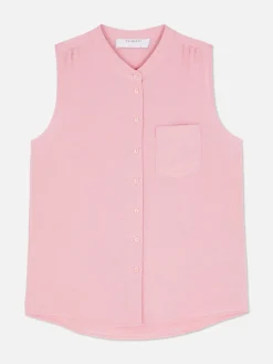 Sleeveless Tunic Blouse