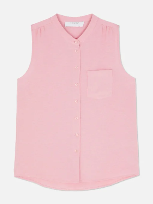 Sleeveless Tunic Blouse