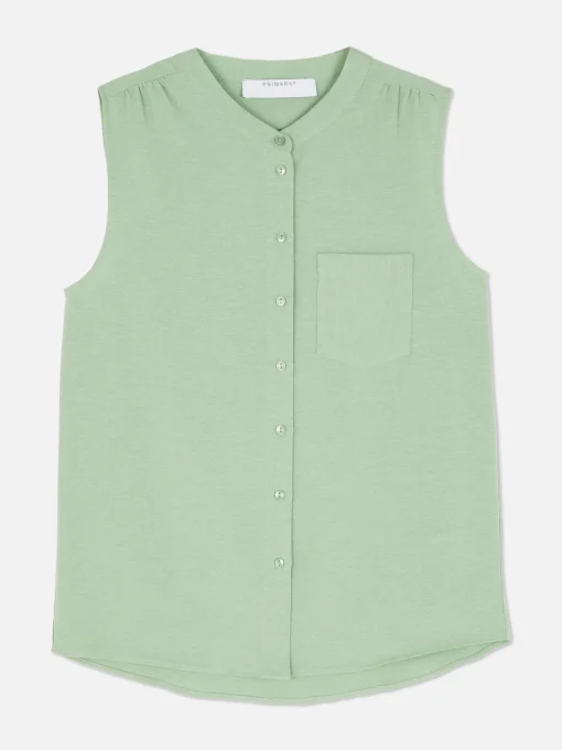 Sleeveless Tunic Blouse