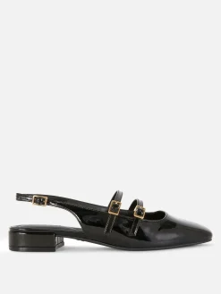 Slingback Double Strap Mary Janes
