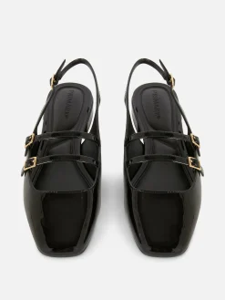 Slingback Double Strap Mary Janes