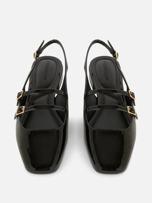 Slingback Double Strap Mary Janes