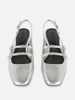 Slingback Double Strap Mary Janes