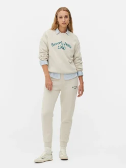 Slogan Crew Neck Sweatshirt