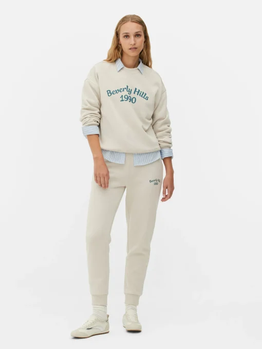Slogan Crew Neck Sweatshirt