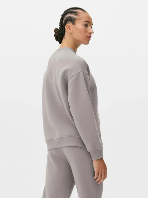 Slogan Crew Neck Sweatshirt