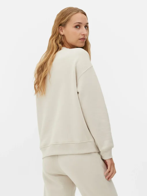Slogan Crew Neck Sweatshirt