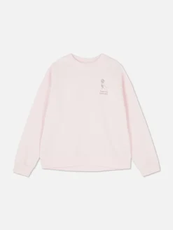 Slogan Crew Neck Sweatshirt
