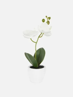 Small Potted Faux Orchid
