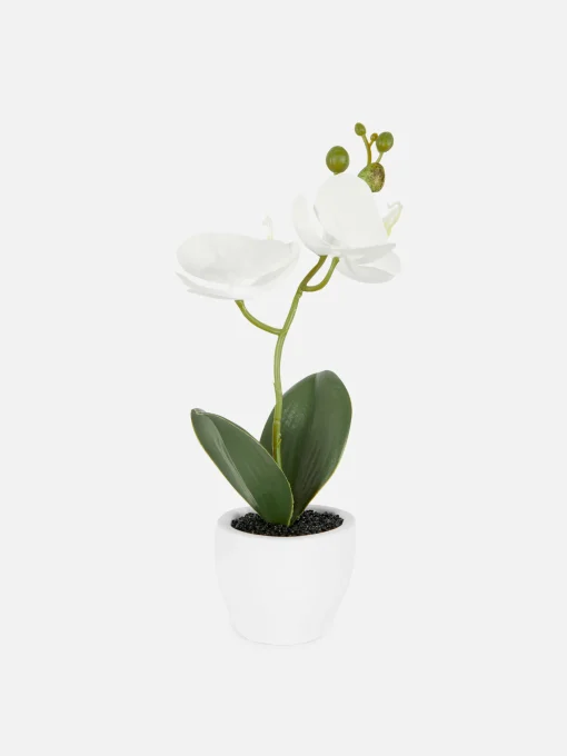 Small Potted Faux Orchid