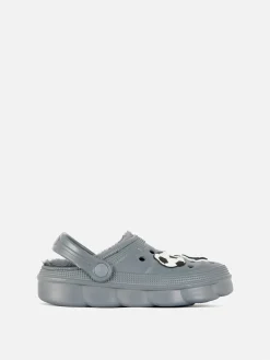 Soccer Faux Fur Lined Clogs