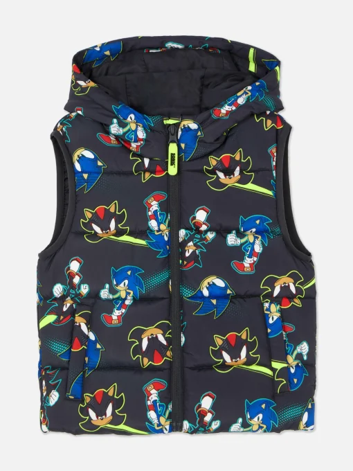Sonic The Hedgehog Sonic And Shadow Puffer Vest