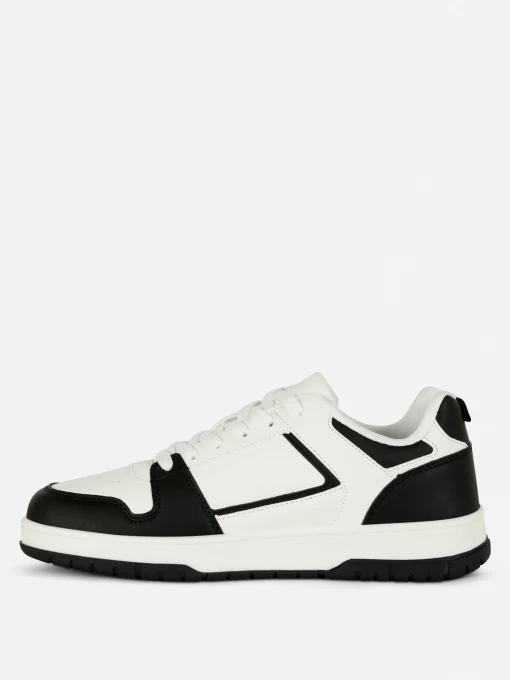 Sporty Paneled Low Tops