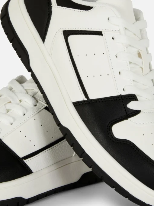 Sporty Paneled Low Tops