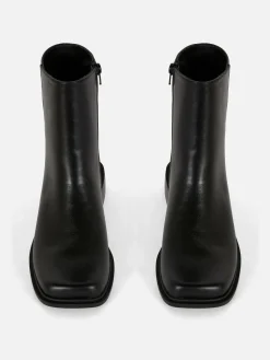 Square Toe Ankle Boots