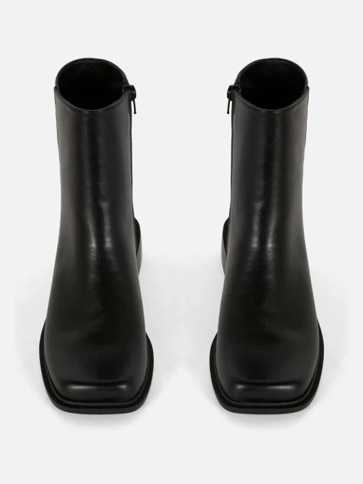 Square Toe Ankle Boots