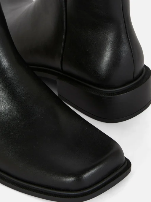 Square Toe Ankle Boots