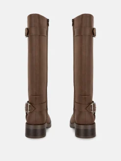 Square Toe Biker Boots