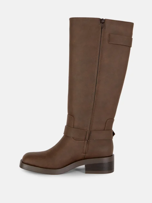 Square Toe Biker Boots