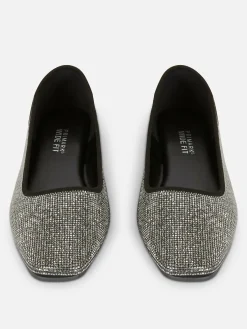 Square Toe Studded Slip-Ons