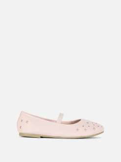 Star Laser Cut Ballet Pumps
