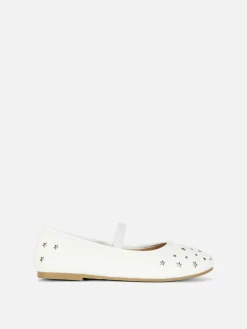 Star Laser Cut Ballet Pumps