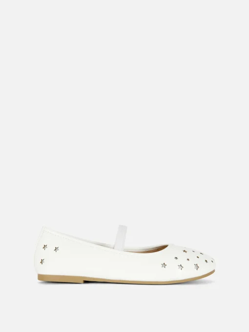 Star Laser Cut Ballet Pumps