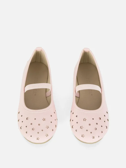 Star Laser Cut Ballet Pumps