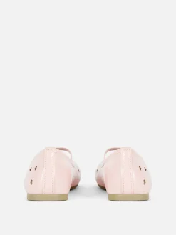 Star Laser Cut Ballet Pumps