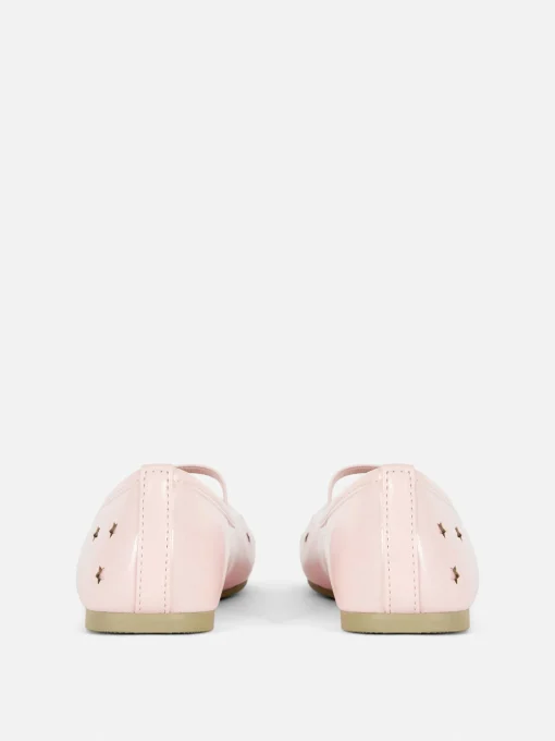 Star Laser Cut Ballet Pumps