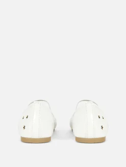 Star Laser Cut Ballet Pumps
