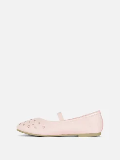 Star Laser Cut Ballet Pumps