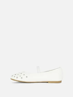 Star Laser Cut Ballet Pumps
