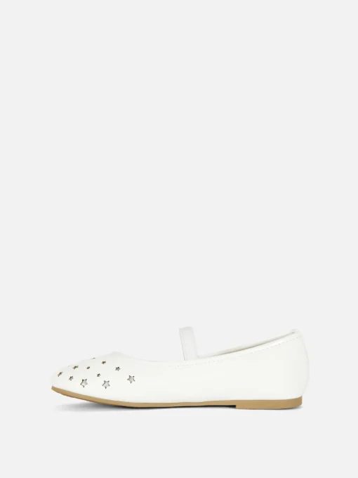 Star Laser Cut Ballet Pumps