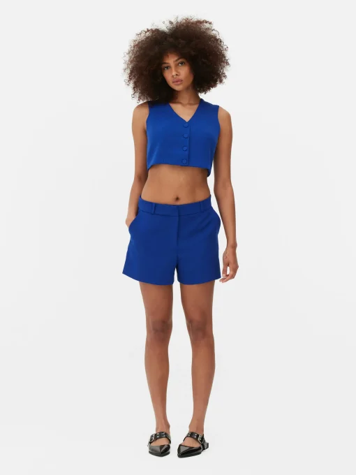 Straight Leg Tailored Shorts