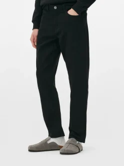 Straight Leg Twill Jeans
