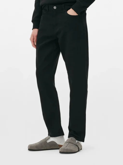 Straight Leg Twill Jeans