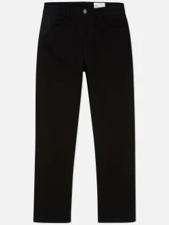 Straight Leg Twill Jeans