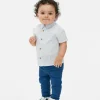 Straight Leg Twill Pants