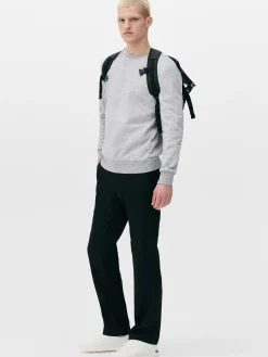 Straight Leg Twill Pants