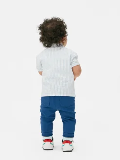Straight Leg Twill Pants