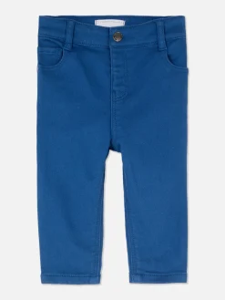 Straight Leg Twill Pants