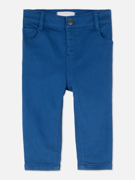 Straight Leg Twill Pants