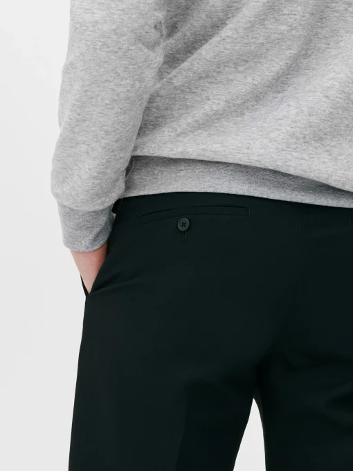 Straight Leg Twill Pants