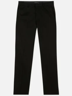 Straight Leg Twill Pants