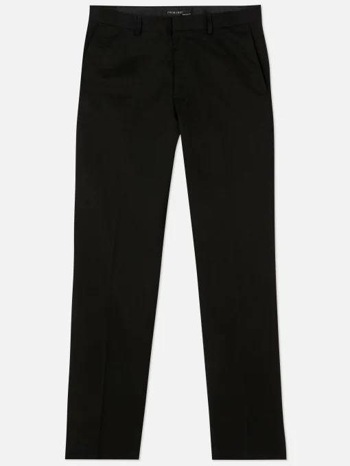 Straight Leg Twill Pants