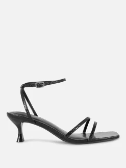 Strappy Kitten Heels