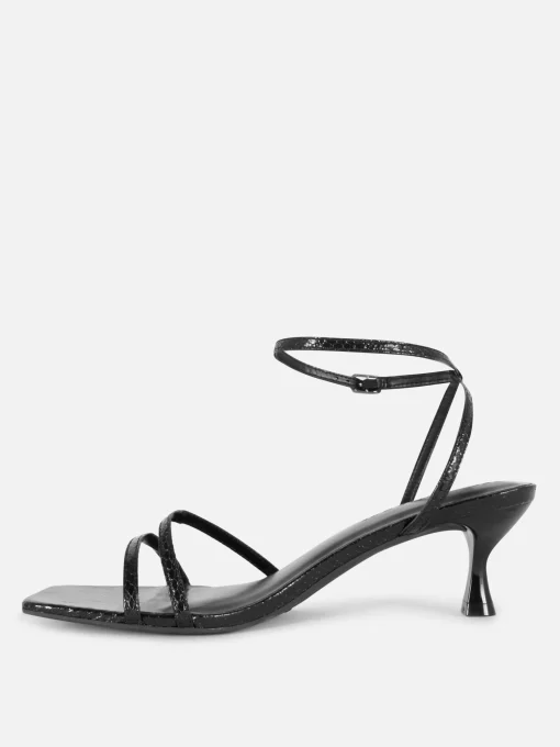 Strappy Kitten Heels