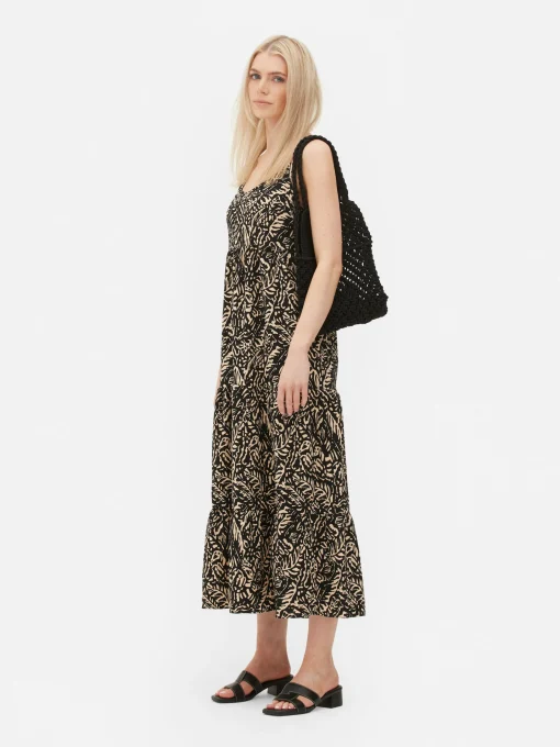 Strappy Tiered Maxi Dress